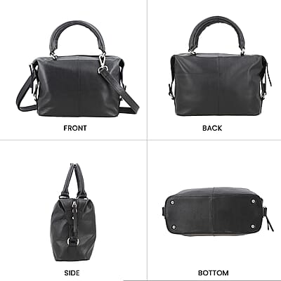 Black Genuine Leather Shoulder Bag