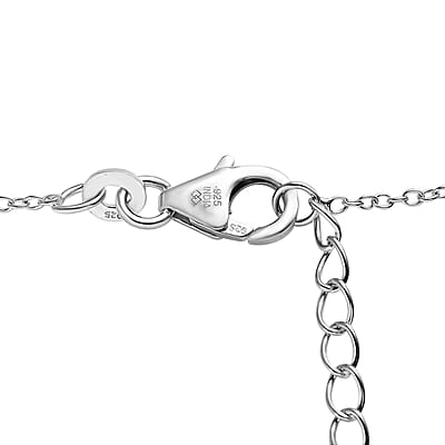 Mozambique Garnet Eternal Love Snake Heart Necklace 18 Inches in Platinum Over Sterling Silver 1.80 ctw