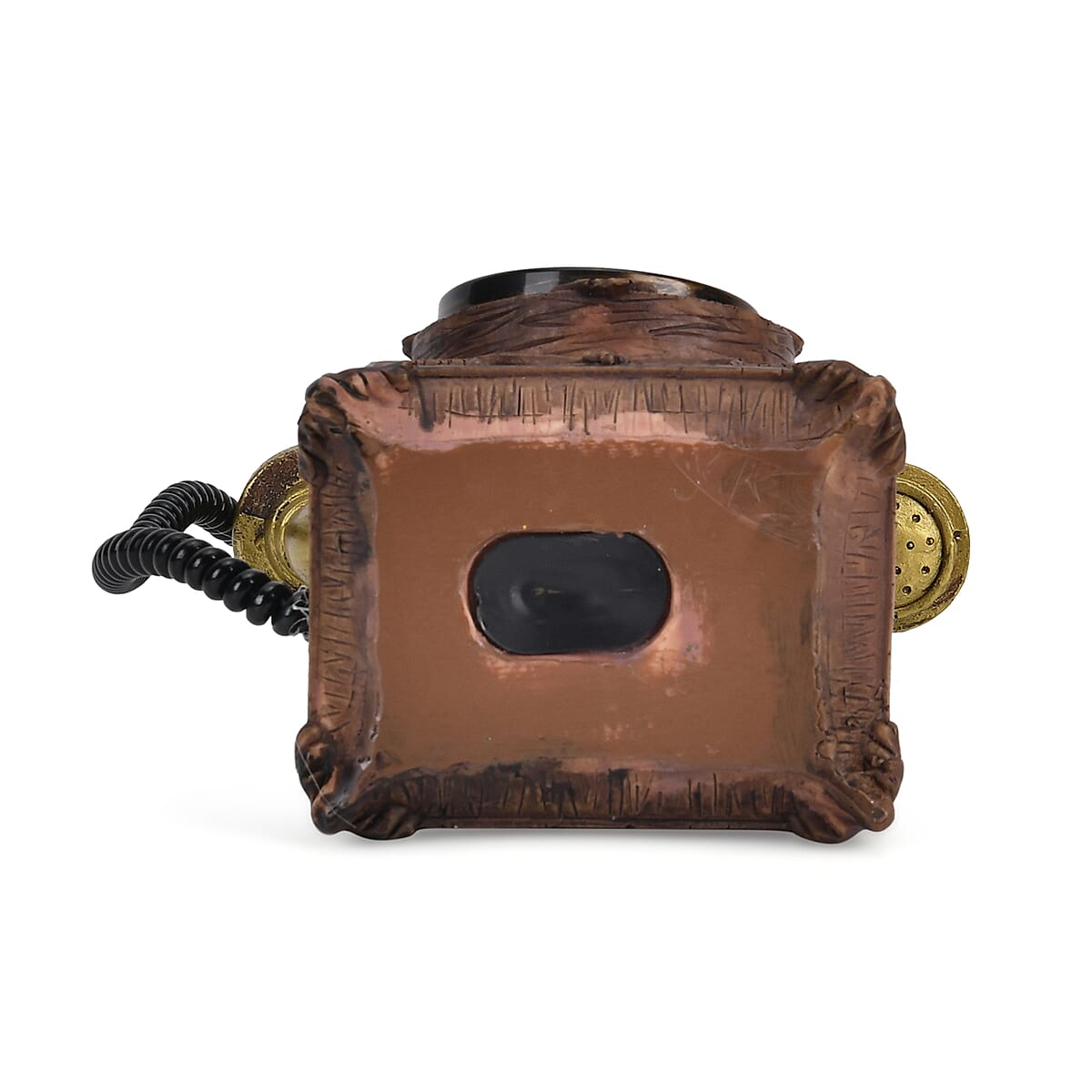 Vintage Telephone Pattern Resin Clock (AA Battery Not Included) image number 4