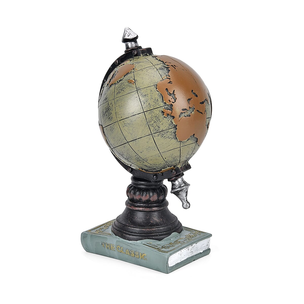Globe Pattern Resin Clock (AA Battery Not Included) image number 3