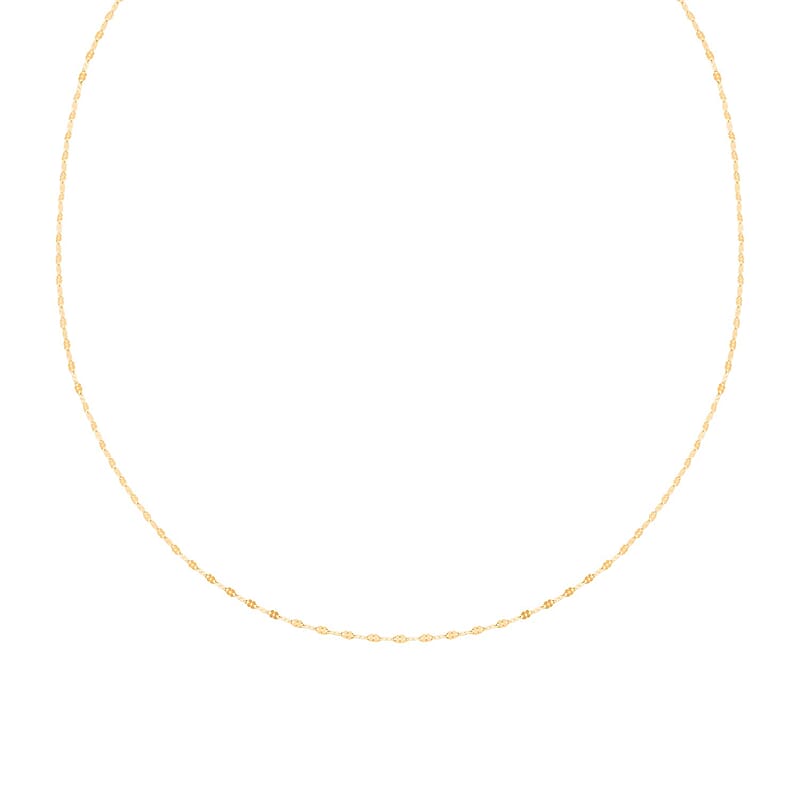 Clover Petali Italian 10K Yellow Gold Necklace 1.40 Grams