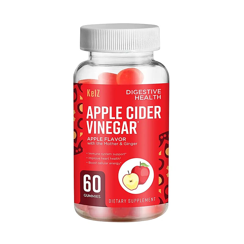 Kelz Apple Cider Vinegar Digestive Health Supplement (Mother & Ginger Extract) 60 Gummies