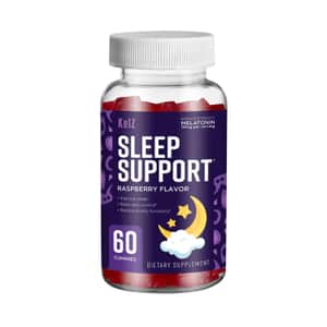 Kelz Melatonin Sleep Support Supplement (Raspberry Flavor) 60 Gummies