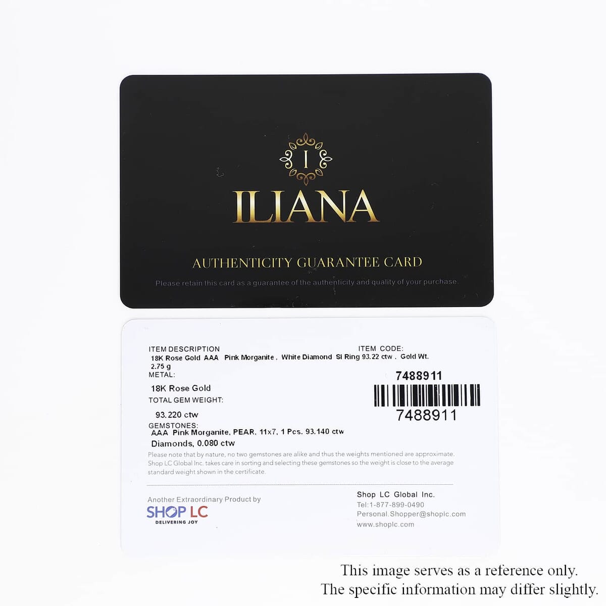 Iliana AAA Pink Morganite and G-H SI Diamond 1.90 ctw Ring, 18K Rose Gold Ring, Wedding Ring, Gold Gift For Her (Size 8) image number 8