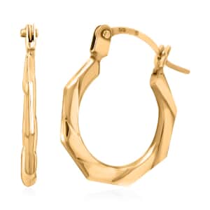 14K Yellow Gold Hoop Earrings 0.36 Grams