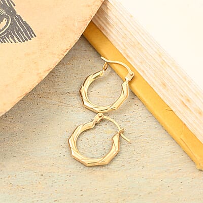 14K Yellow Gold Earrings 0.36 Grams