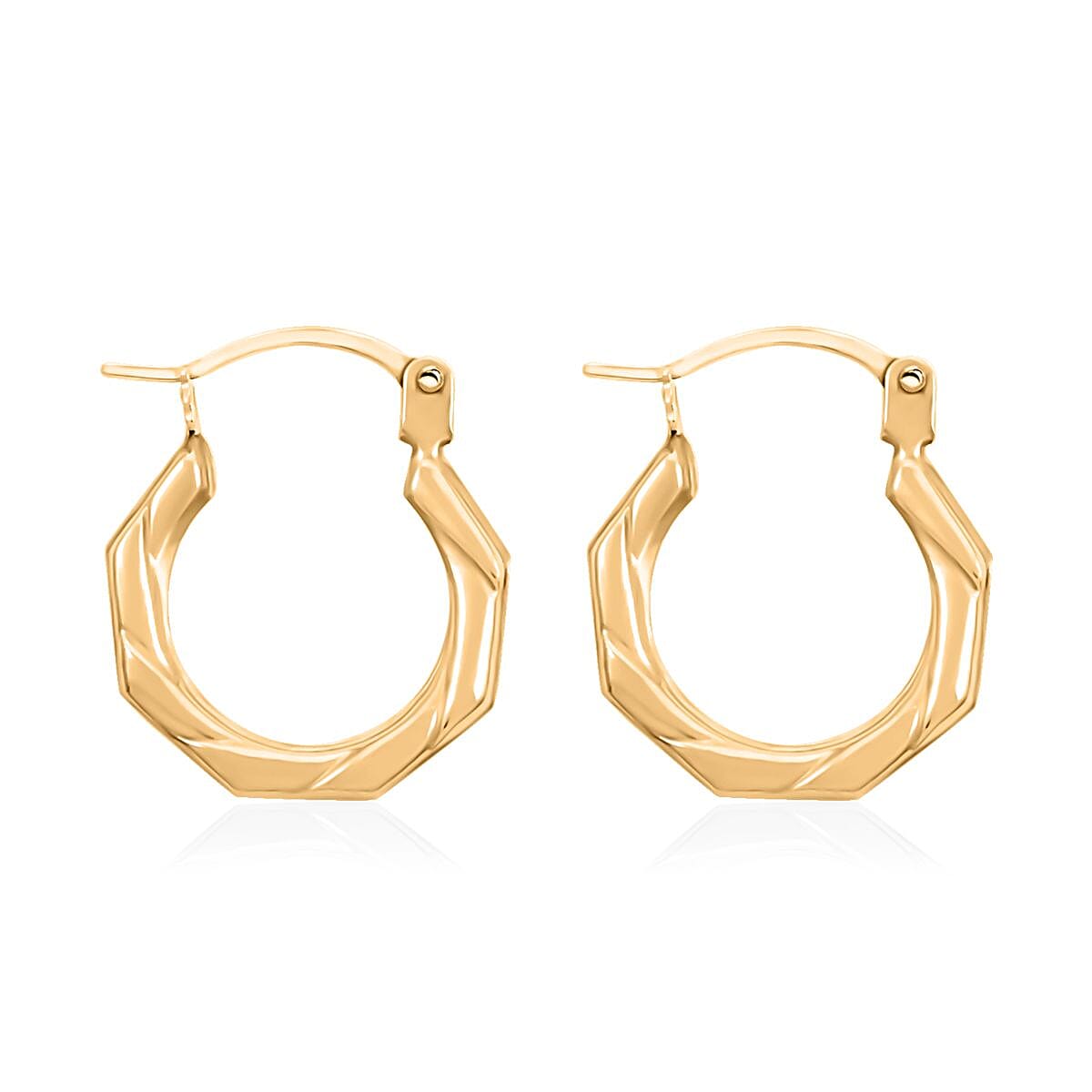14K Yellow Gold Earrings 0.36 Grams