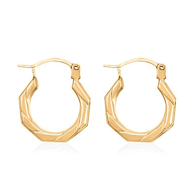 14K Yellow Gold Earrings 0.36 Grams