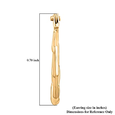 14K Yellow Gold Earrings 0.36 Grams