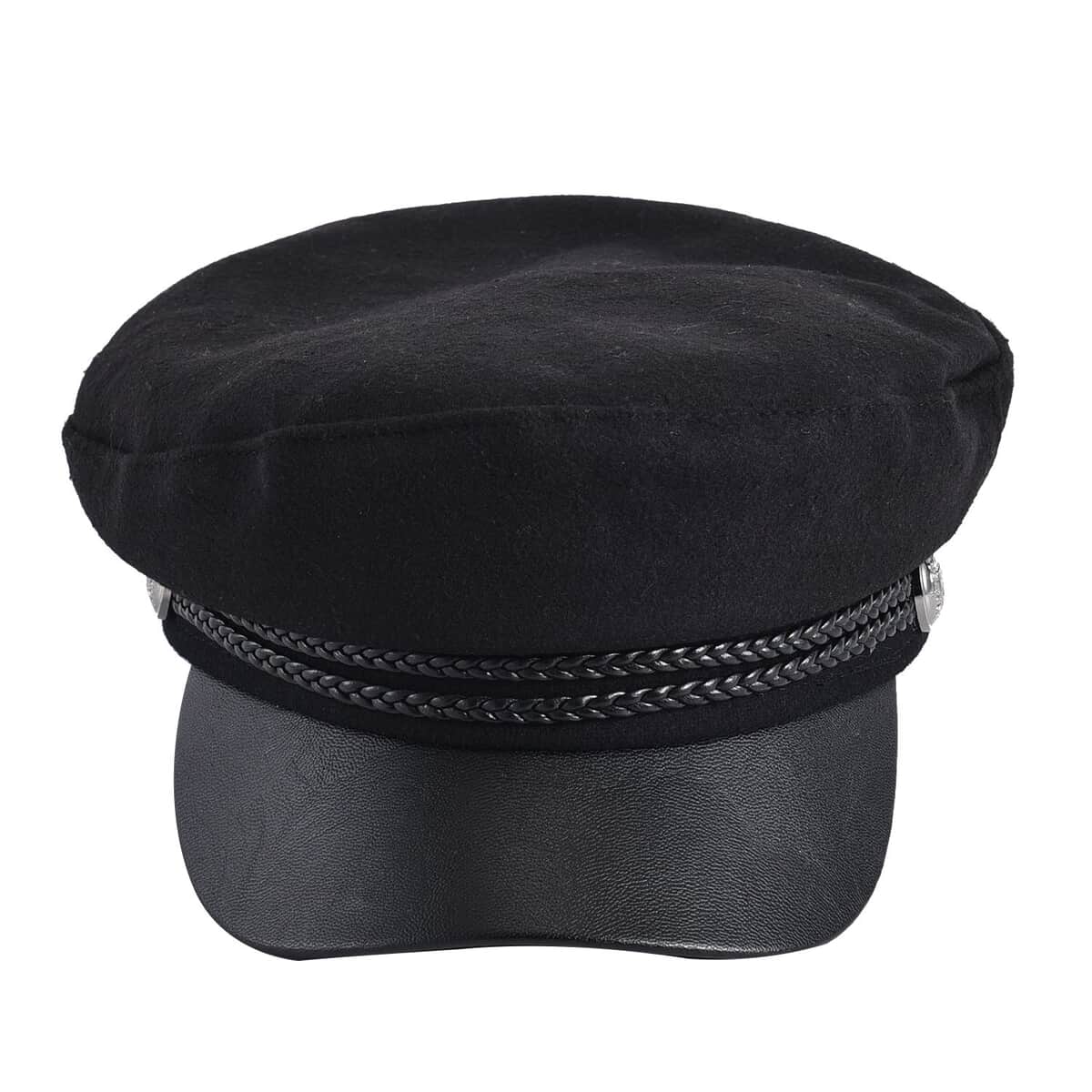 Black Fiddler Cap - (Diameter 22-23 Inches and Height -2.75 Inches) image number 0