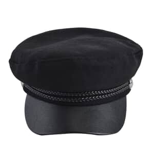 Black Fiddler Cap - (Diameter 22-23 Inches and Height -2.75 Inches)