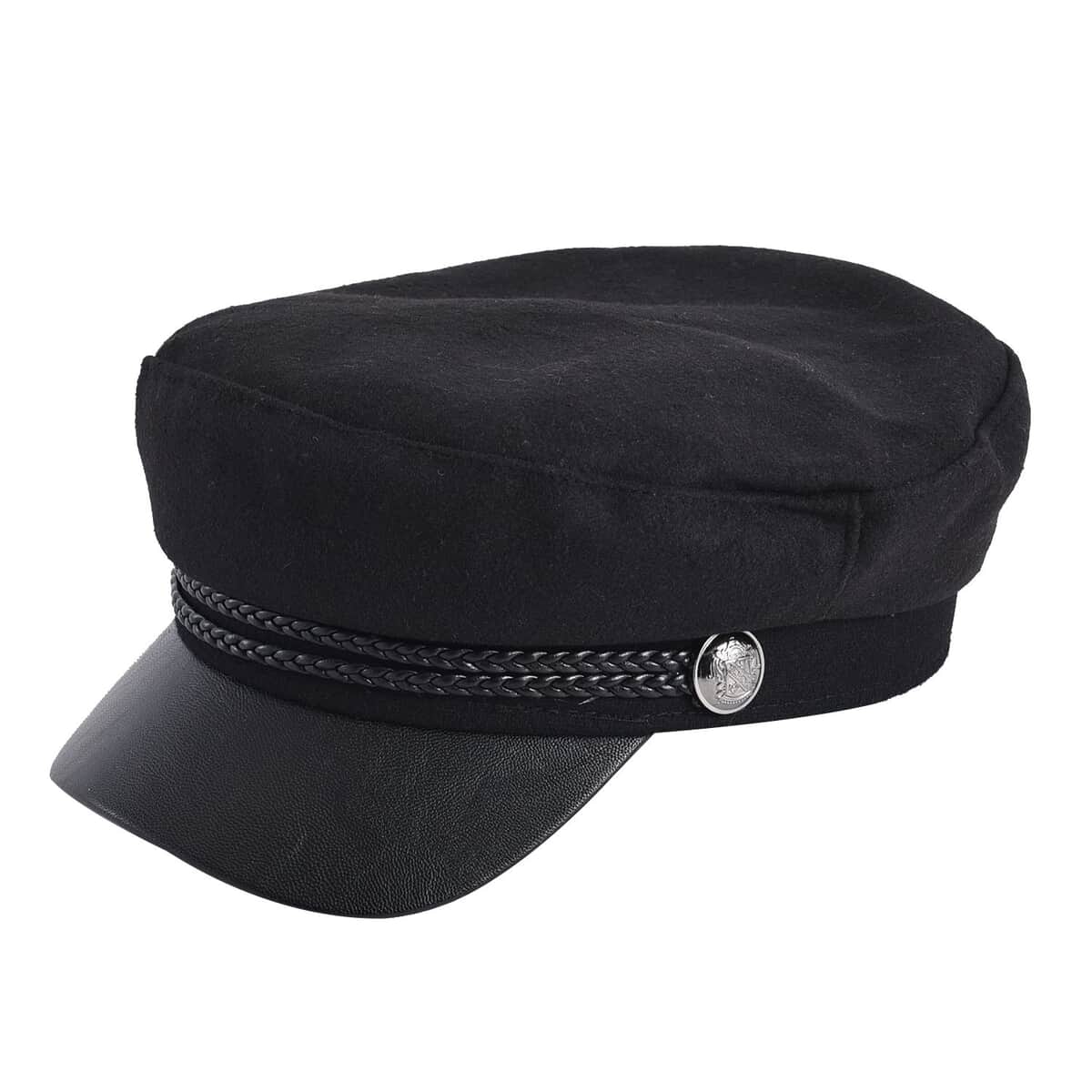 Black Fiddler Cap - (Diameter 22-23 Inches and Height -2.75 Inches) image number 1