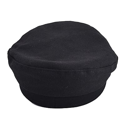 Black Fiddler Cap - (Diameter 22-23 Inches and Height -2.75 Inches)