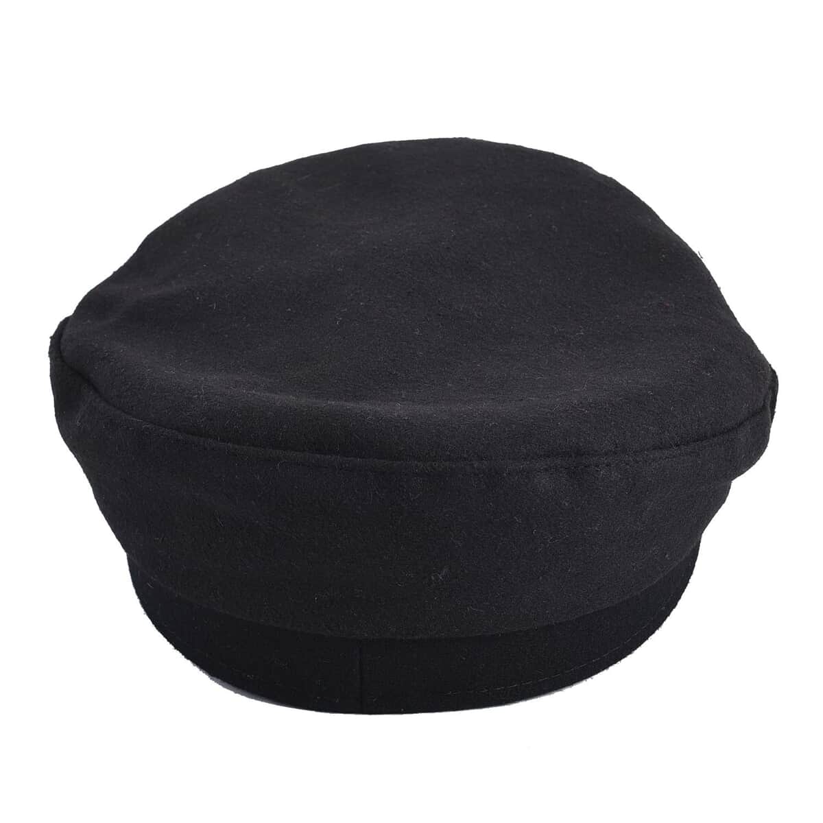 Black Fiddler Cap - (Diameter 22-23 Inches and Height -2.75 Inches) image number 2