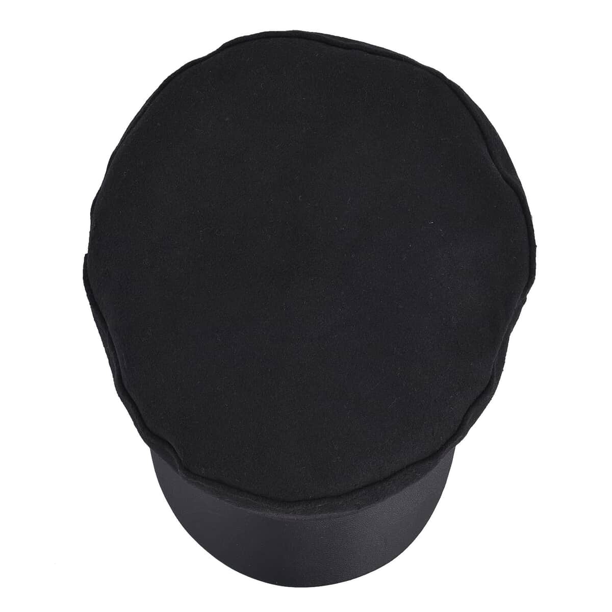 Black Fiddler Cap - (Diameter 22-23 Inches and Height -2.75 Inches) image number 3