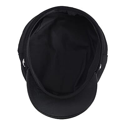 Black Fiddler Cap - (Diameter 22-23 Inches and Height -2.75 Inches)