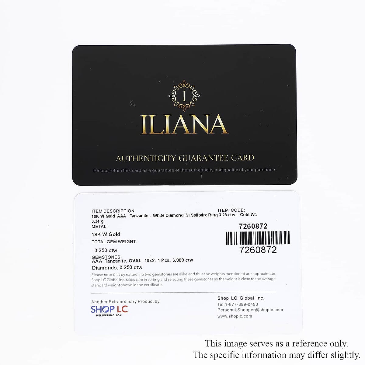 Iliana Certified & Appraised AAA Tanzanite and G-H SI Diamond 3.25 ctw Ring, Tanzanite Halo Ring, 18K White Gold Ring, Wedding Ring (Size 8) image number 7