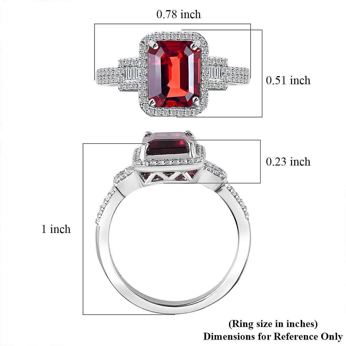 Rhapsody AAAA Ouro Fino Rubellite and E-F VS2 Diamond 3.30 ctw Ring in 950 Platinum (Size 7.0) 6.35 Grams image number 5
