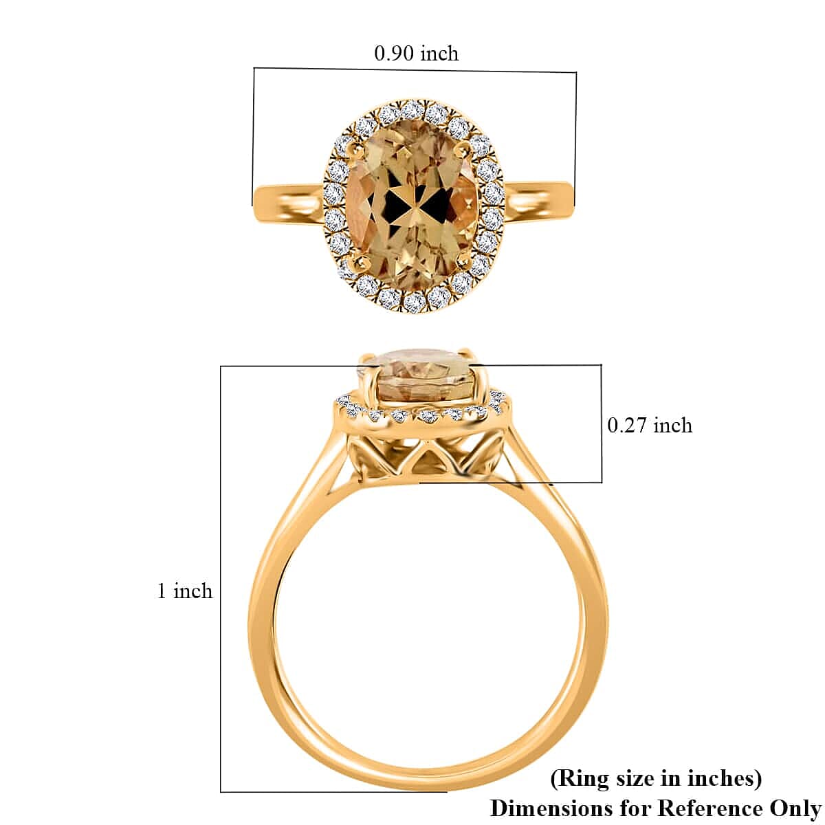 Certified & Appraised Iliana 18K Yellow Gold AAA Turkizite and G-H SI Diamond Halo Ring (Size 10.5) 2.25 ctw
