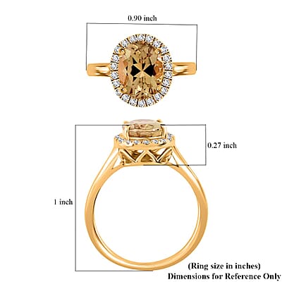 Certified & Appraised Iliana 18K Yellow Gold AAA Turkizite and G-H SI Diamond Halo Ring (Size 10.5) 2.25 ctw