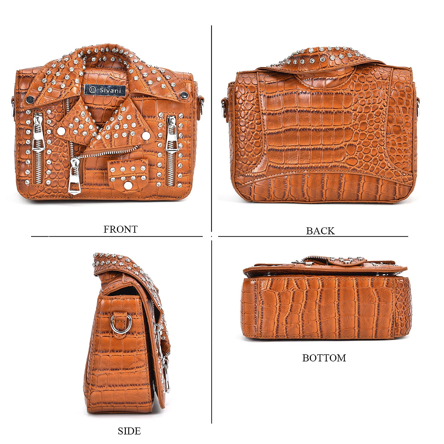 Wallet shoulder bag／ミニポーチ付／ブラウンレオパ Wallet shoulder bag／ミニポーチ付／ブラウンレオパ Wallet shoulder