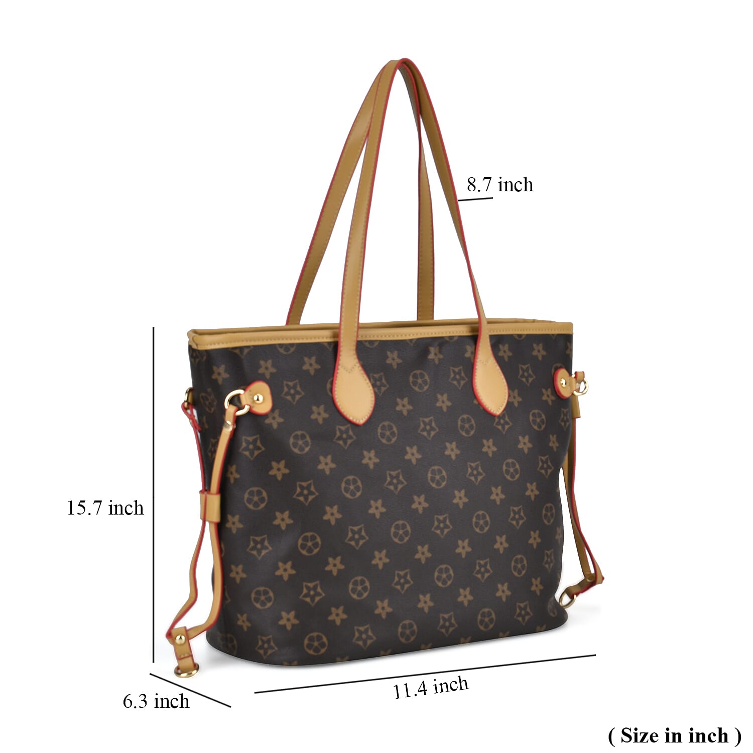 ★HEEARI★ [3rd Reorder] Ange Fur Tote Bag_Brown Vanna Fur Tote | GUESS Factory