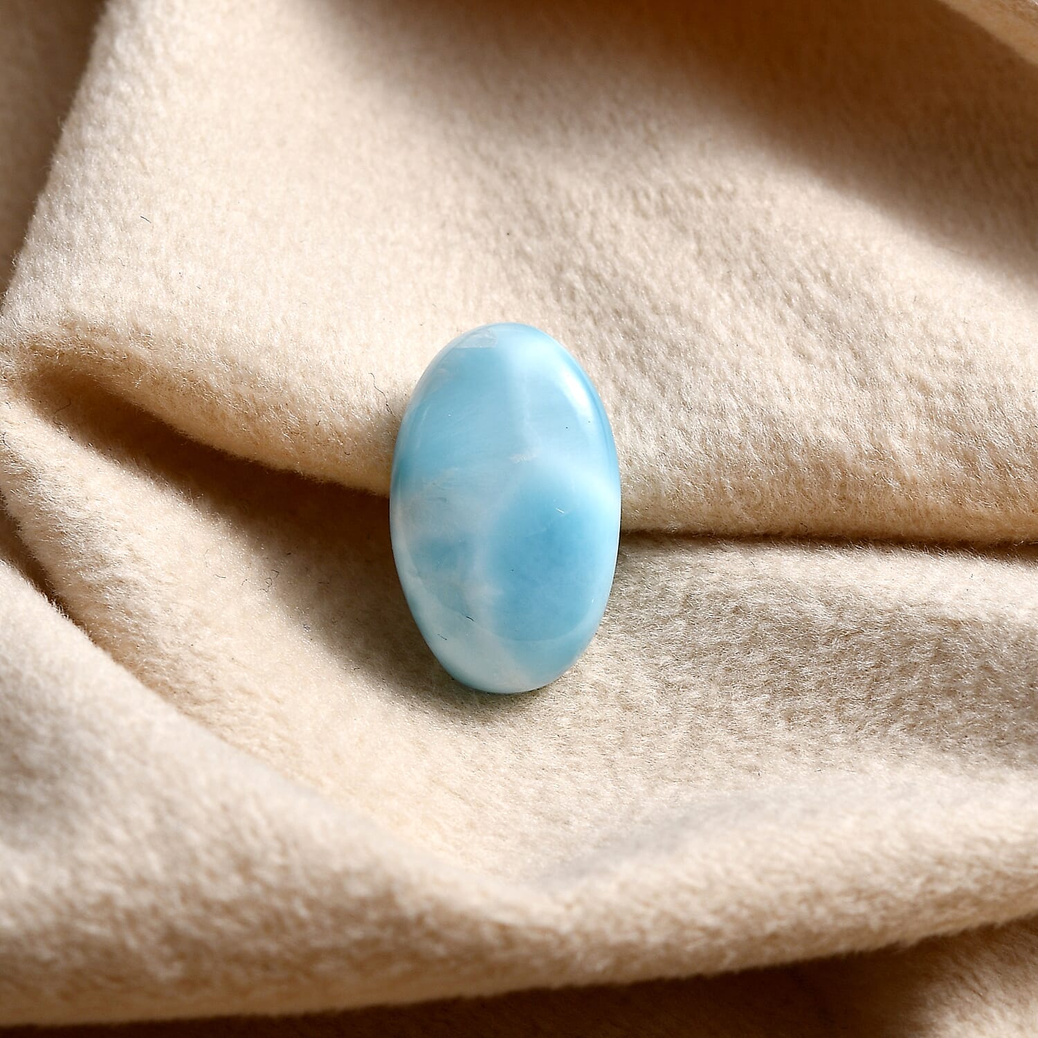 AAA Larimar (Ovl 16x10 mm) 7.15 ctw Loose Gemstone