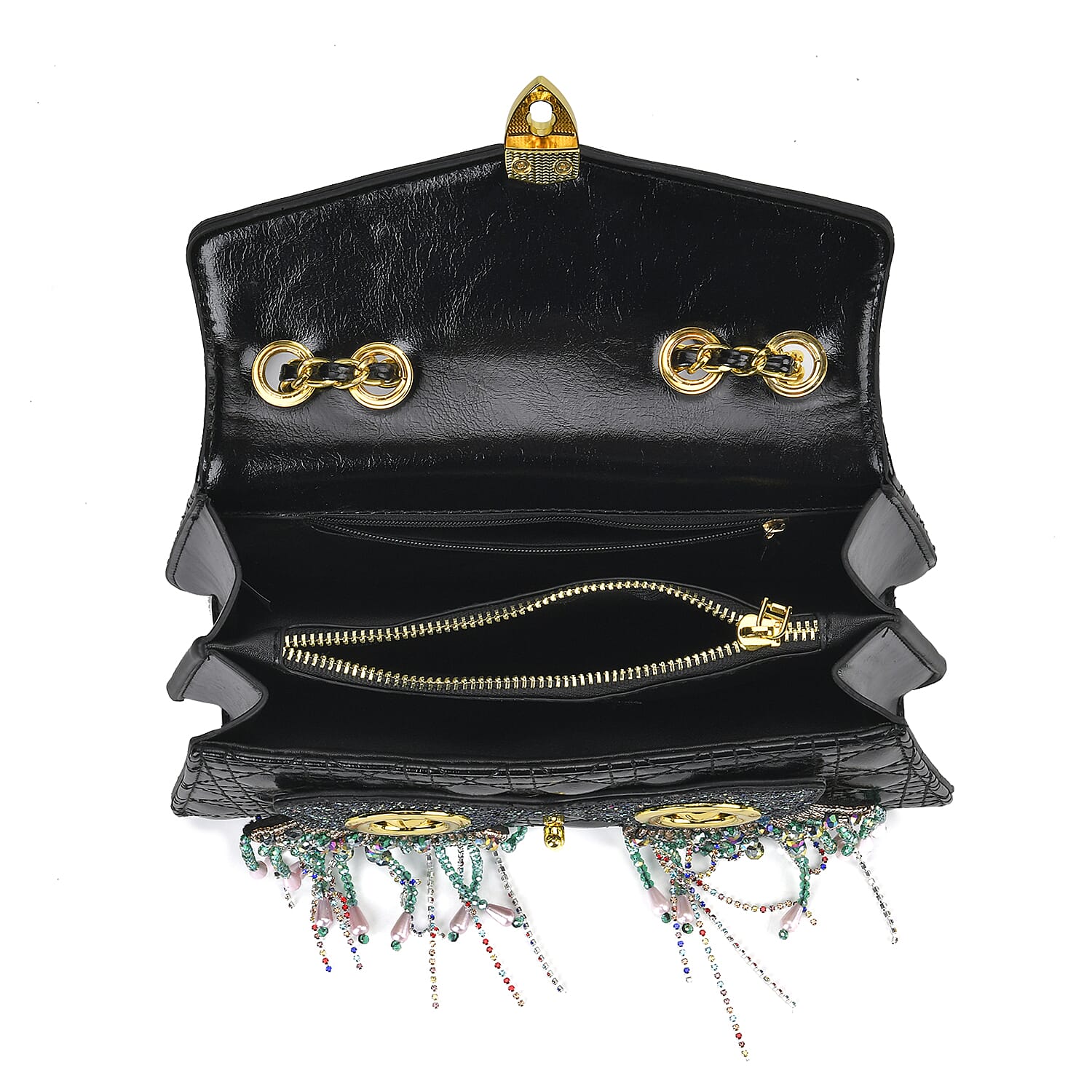 Luyitechuanqi Life Style Black Owl Shape Faux Leather Crossbody Bag with Shoulder Strap