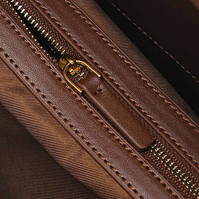Italy Retro Noble Collection Dark Coffee Genuine Leather Hobo Shoulder Bag with Shoulder Strap