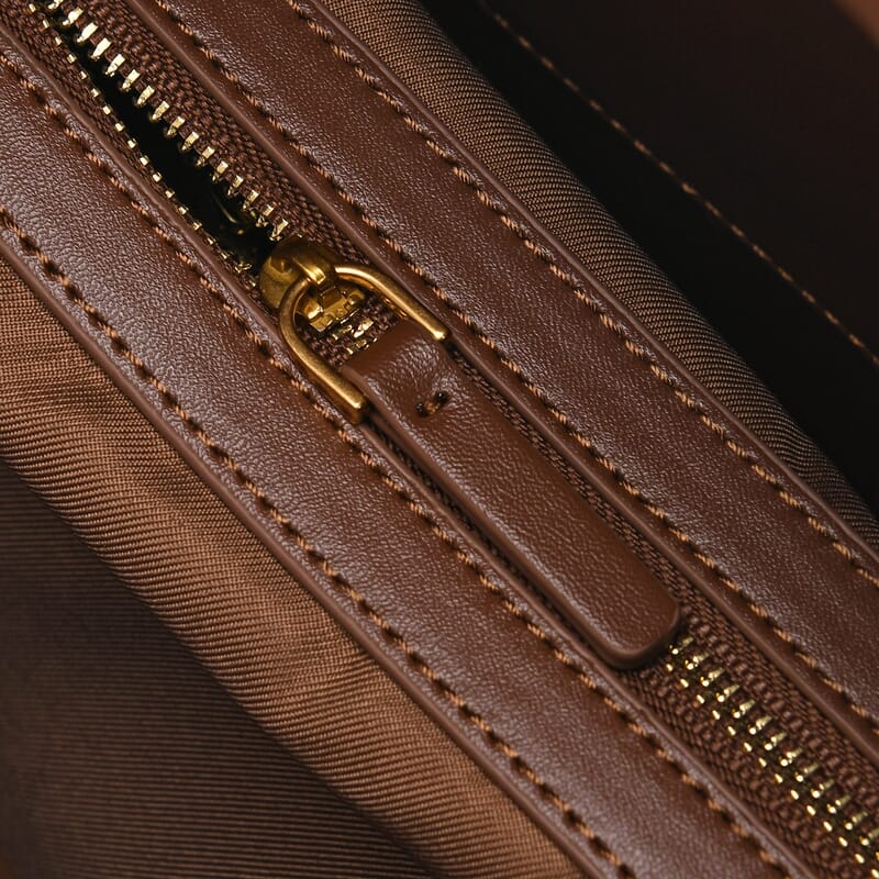 Italy Retro Noble Collection Dark Coffee Genuine Leather Hobo Shoulder Bag with Shoulder Strap