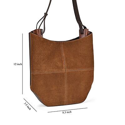 Italy Retro Noble Collection Dark Coffee Genuine Leather Hobo Shoulder Bag with Shoulder Strap