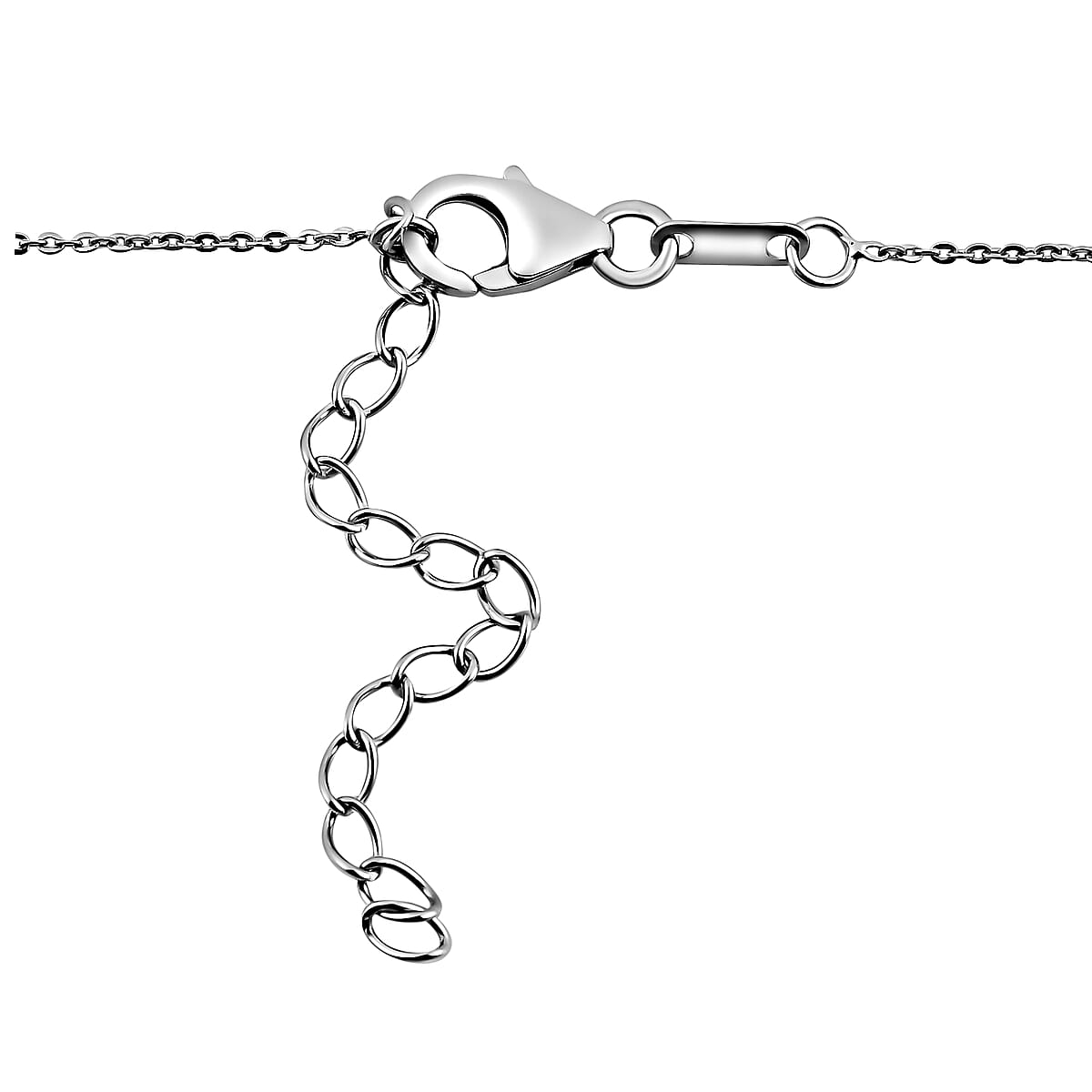 Premium Montepuez Ruby 1.00 ctw Necklace 18-20 Inches in Platinum Over Sterling Silver image number 4