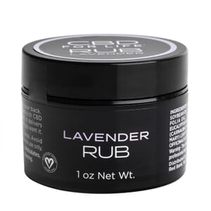 CBD For Life Lavender Rub, CBD Pain Relief, Hemp Pain Relief Topicals - 500 mg CBD - 1 oz