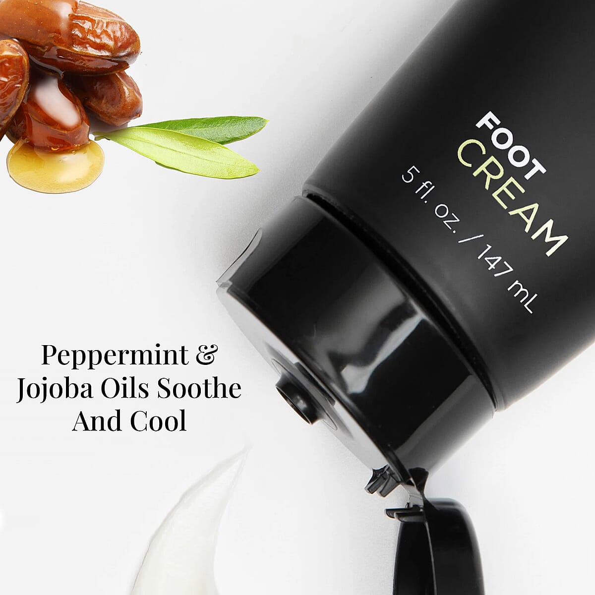 CBD For Life Foot Cream - 500 mg CBD - 5 fl oz, Maximum Moisturizing Lotion For Long Lasting Protection from Dryness Suitable For All Skin Type image number 4