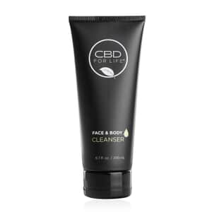 CBD For Life Face and Body Cleanser To Remove Makeup Dirt & Oil, Clear Pores For All Skin Types - 80 mg CBD - 6.7 fl oz