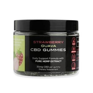 CBD For Life Strawberry Guava Gummies - 30 Ct, Non Addictive Vegan Melatonin Gummies - 35 mg CBD