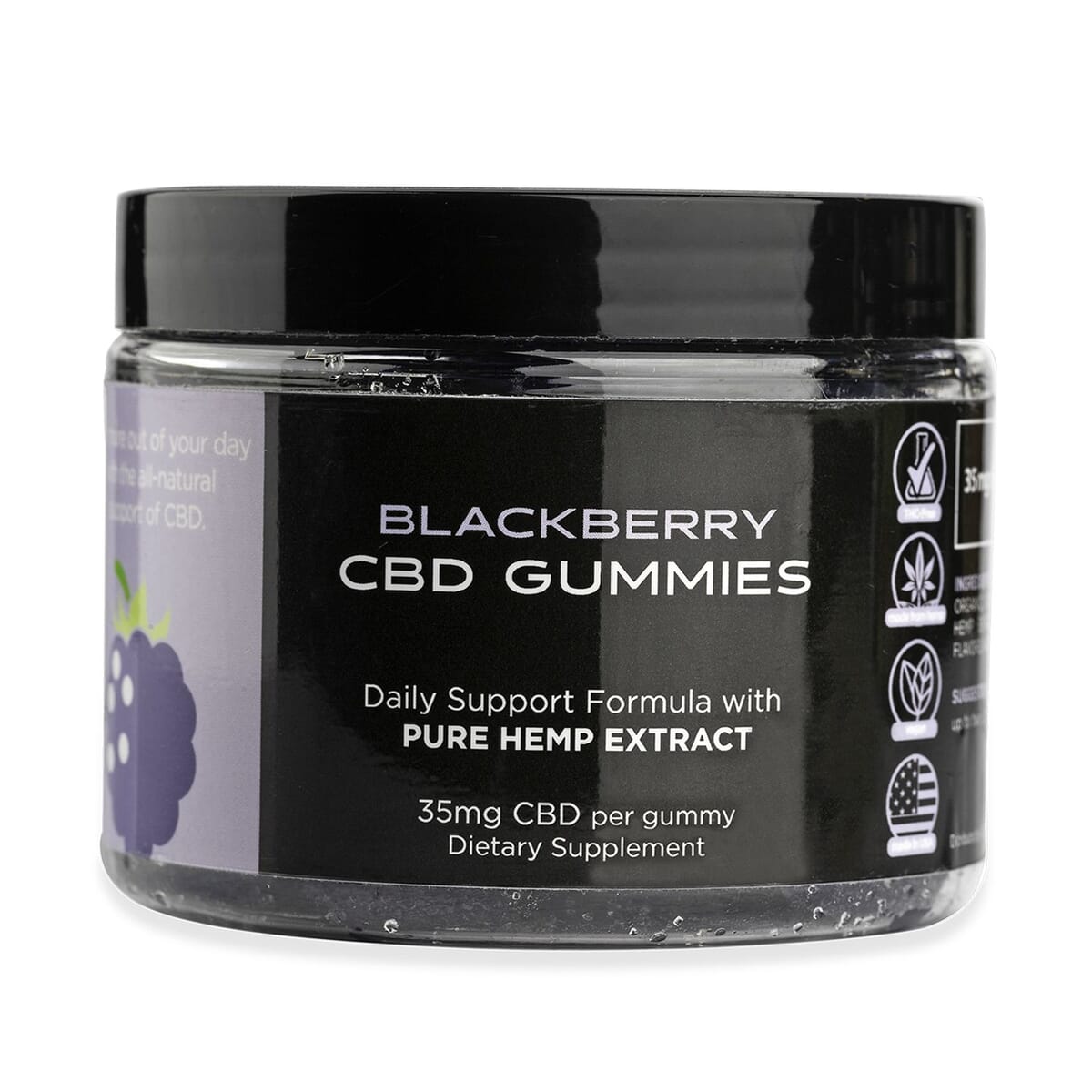 CBD For Life Blackberry Gummies 30 Ct - 35 mg CBD image number 0
