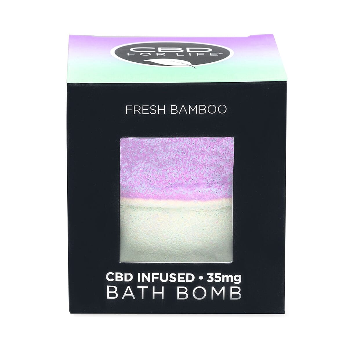 CBD For Life Bamboo Bath Bomb - 35 mg CBD image number 0