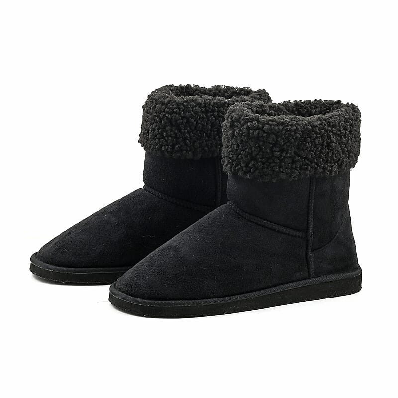Chatz Women's Winter Boot, Stylish And Comfortable Ankle Length Slip On Boots For Women - Black (Size 6.00)