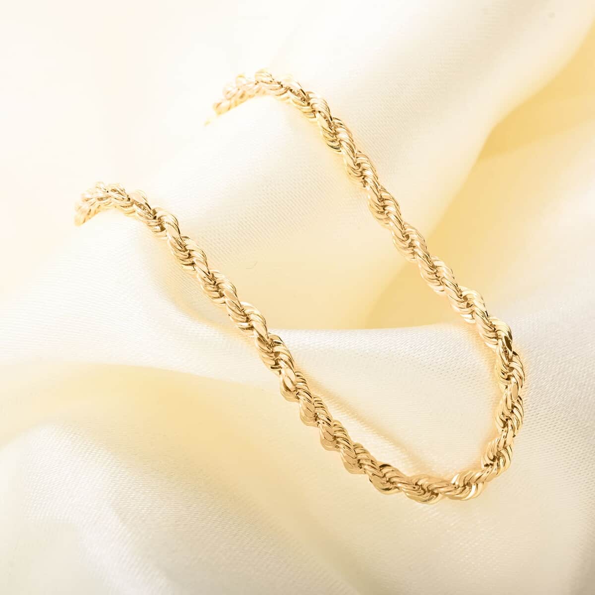 3mm Rope Chain Bracelet in 14K Yellow Gold 2.50 Grams (7.50 In) image number 1