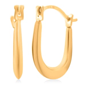 14K Yellow Gold Hoop Earrings 0.33 Grams