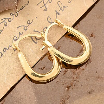 14K Yellow Gold Hoop Earrings 0.33 Grams