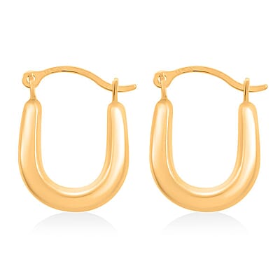 14K Yellow Gold Hoop Earrings 0.33 Grams