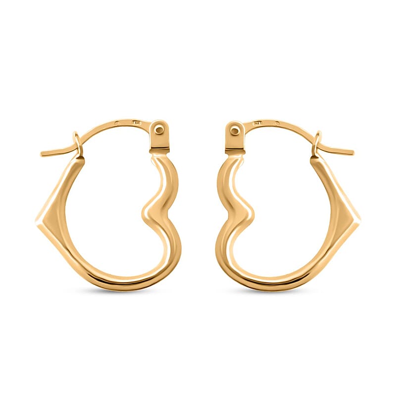 14K Yellow Gold Hoop Earrings 0.32 Grams