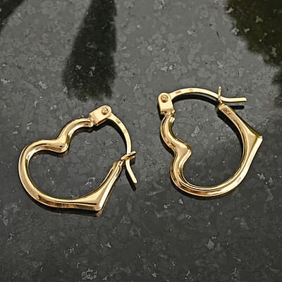 14K Yellow Gold Hoop Earrings 0.32 Grams