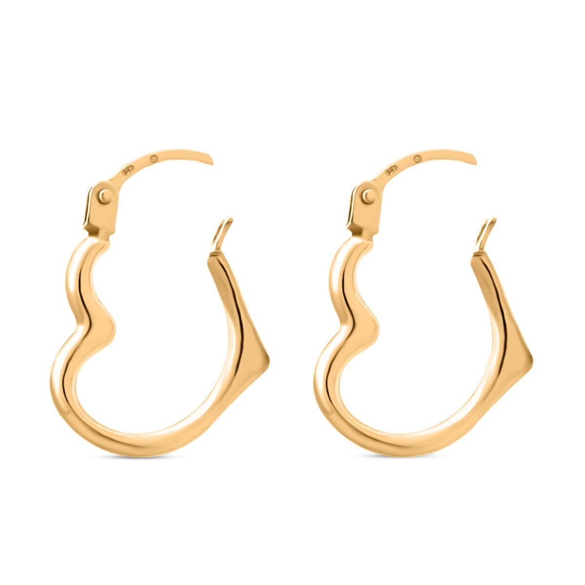 14K Yellow Gold Hoop Earrings 0.32 Grams image number 3