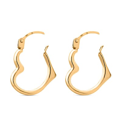 14K Yellow Gold Hoop Earrings 0.32 Grams