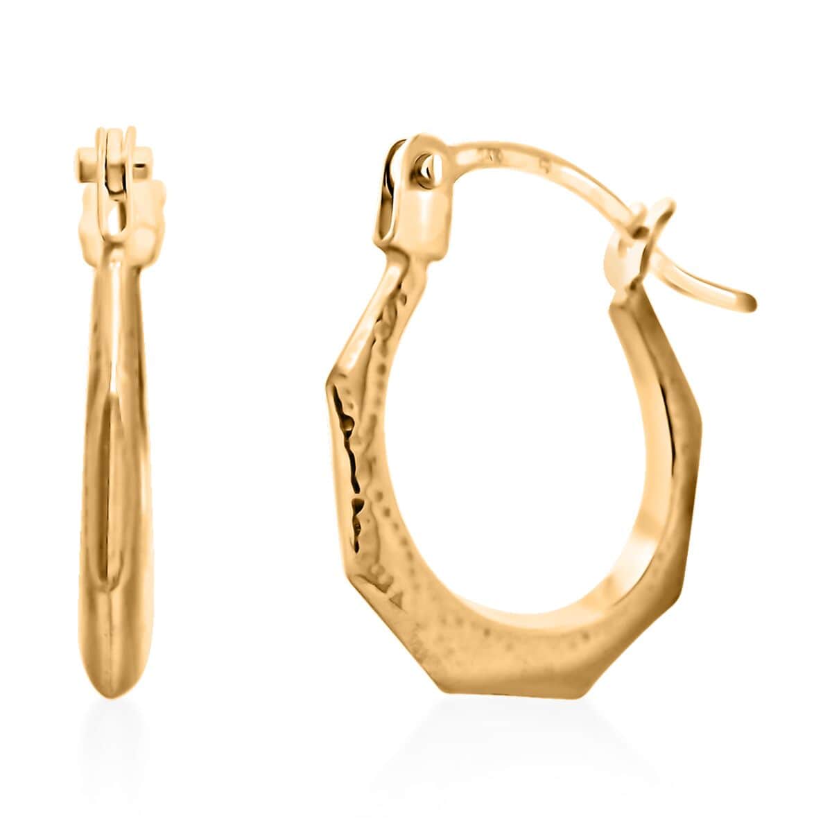 14K Yellow Gold Hoop Earrings (0.35 g) image number 0