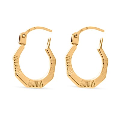 14K Yellow Gold Hoop Earrings 0.30 Grams