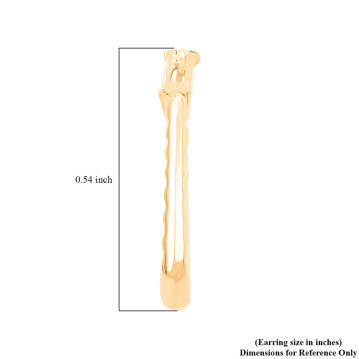 14K Yellow Gold Earrings 0.42 Grams